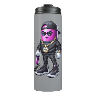 Elleki - Purple Pill Man Thermal Tumbler