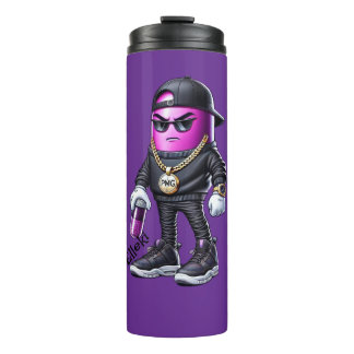 Elleki - Purple Pill Man Thermal Tumbler