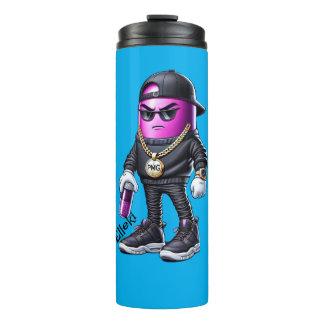 Elleki - Purple Pill Man Thermal Tumbler