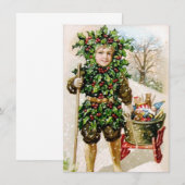Ellen Clapsaddle: Holly Boy with Toys (Front/Back)