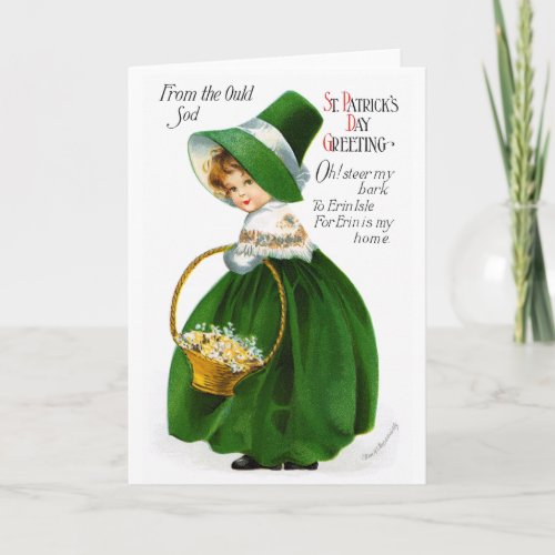 Ellen Clapsaddles St Patricks Day Girl Card