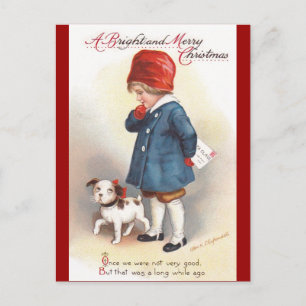 Ellen H. Clapsaddle: A Letter to Santa Holiday Postcard