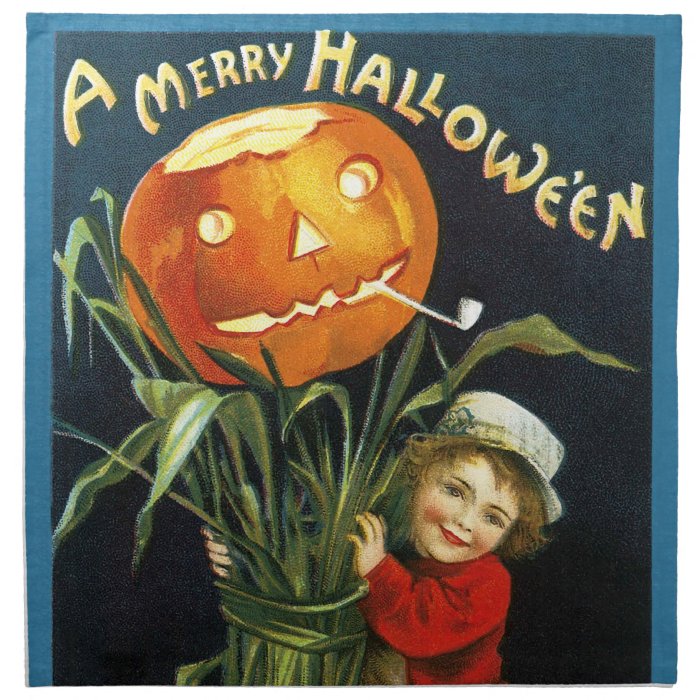 Ellen H. Clapsaddle A Merry Halloween Cloth Napkins
