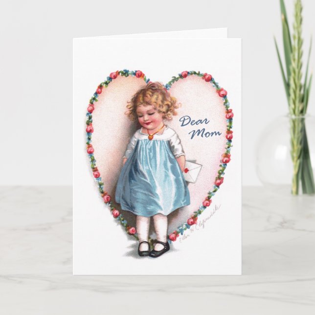 Ellen H. Clapsaddle: Dear Mom Card (Front)