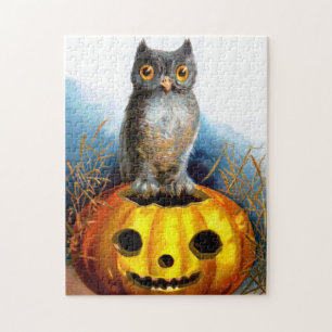 Ellen H. Clapsaddle: Halloween Owl Jigsaw Puzzle