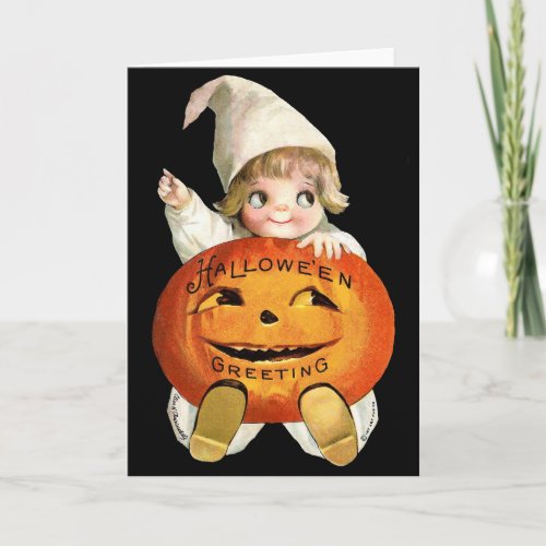 Ellen H Clapsaddle Little Pumpkin Boy Card
