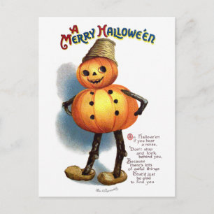 Ellen H. Clapsaddle: Pumpkin Boy Postcard