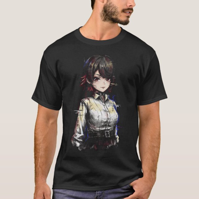 Ellen Joe ZZZ Sharp Scissors Ice Burst Portrait T-Shirt (Front)