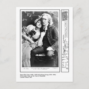 Ellen Terry & Henry Irving in The Vicar of Wakefie Postcard