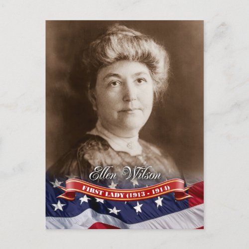 Ellen Wilson First Lady of the US Postcard