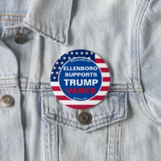 ELLENBORO SUPPORTS TRUMP VANCE BUTTON