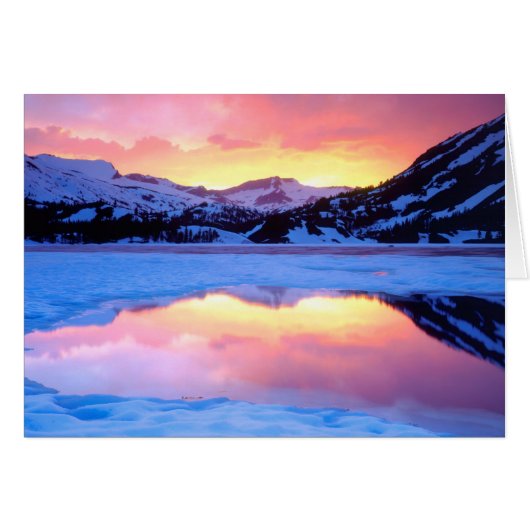 Ellery Lake at Sunset Cards (Front Horizontal)