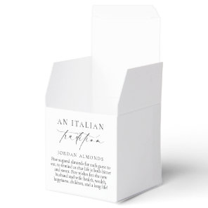 Ellesmere An Italian Tradition 5 Sugared Almonds Favor Boxes
