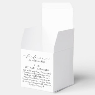Ellesmere An Italian Tradition 5 Sugared Almonds Favor Boxes