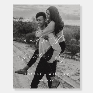 Ellesmere And So The Adventure Begins Wedding Foam Board