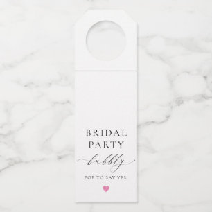 Ellesmere Bridal Party Bottle Hanger Tag