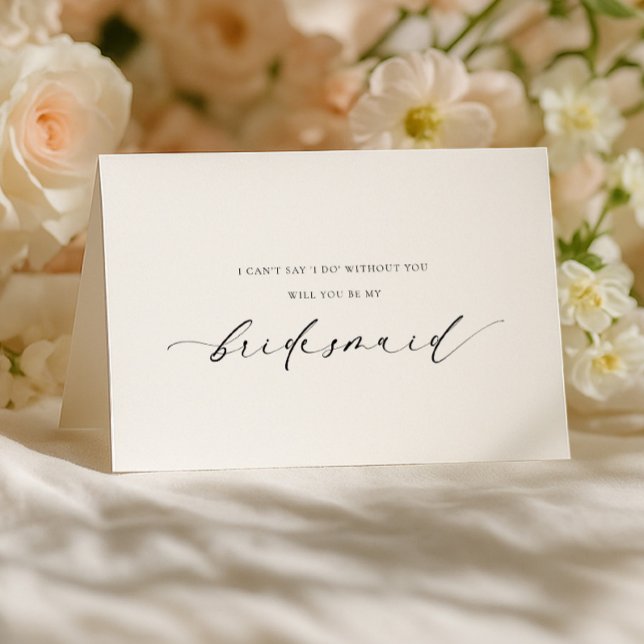 Ellesmere Bridesmaid Proposal Folded Card (Creator Uploaded)