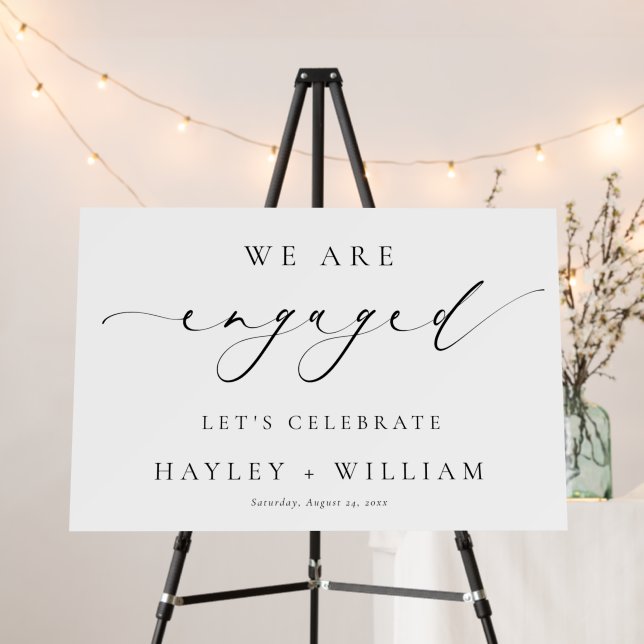 Ellesmere Engagement Party Welcome Foam Board (In Situ (Stand))