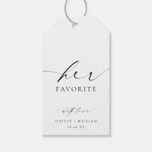 Ellesmere Her Favorite Favor Gift Tags