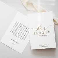 Ellesmere Her Promise Vows Book Wedding