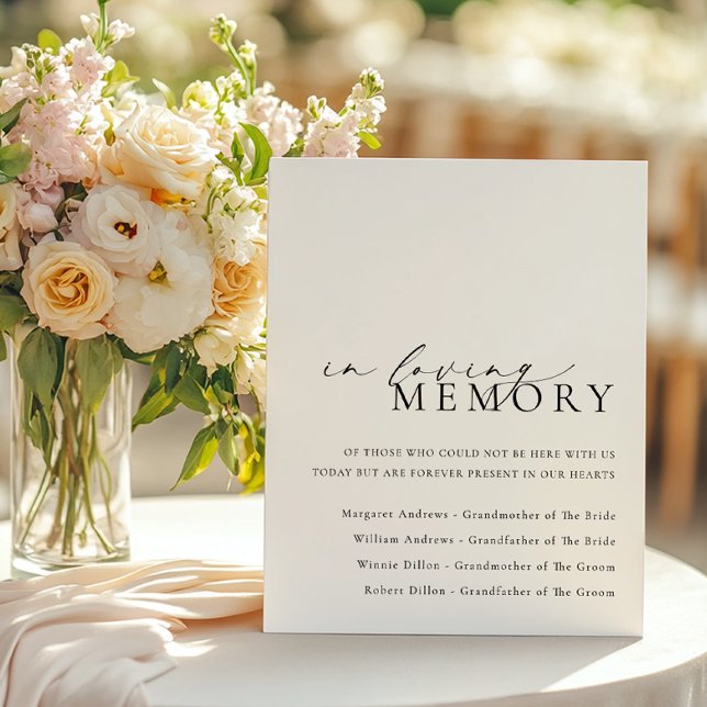 Ellesmere In Loving Memory Wedding Foam Board (Creator Uploaded)