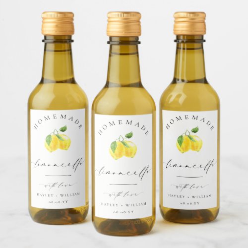 Ellesmere Limoncello Favor Wine Label