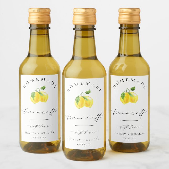 Ellesmere Limoncello Favor Wine Label (Bottles)