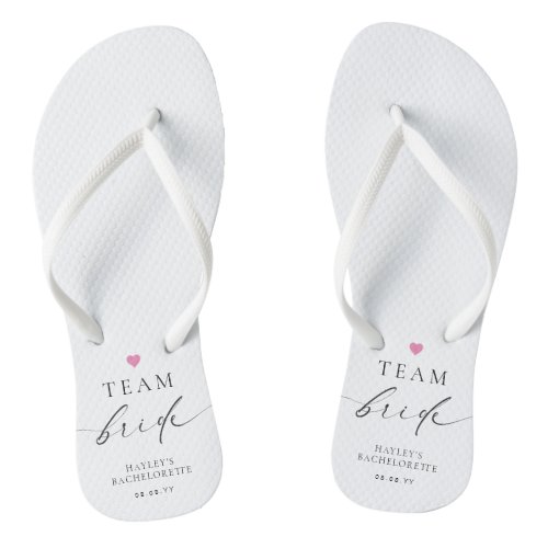 Ellesmere Minimalist Team Bride Flip Flops