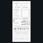 Ellesmere Minimalist Wedding Guest Book Card<br><div class="desc">Capture the fun of your special day with these alternative wedding guestbook cards. The reverse side includes lines for a special message from your guests. The script headings are an image that cannot be edited. All of the other text is fully editable. For more advanced customization of this design, simply...</div>