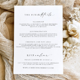 Ellesmere Minimalist Wedding Invitation