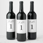 Ellesmere Minimalist Wedding Table Number