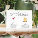 Ellesmere Modern Minimal Signature Drinks Sign<br><div class="desc">This landscape signature drinks menu sign features a modern calligraphy script heading and minimalist design. The script text heading is an image that cannot be edited. The heading image can be resized to fit any poster size. All of the other text is fully editable. The template includes over 100 drink...</div>