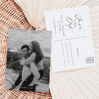 Ellesmere Modern Minimalist Photo Save The Date
