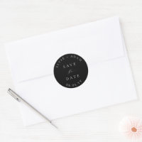 Ellesmere Modern Minimalist Wedding Save The Date