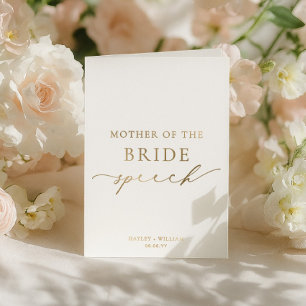 Ellesmere Mother Of The Bride Wedding Speech Foil Card