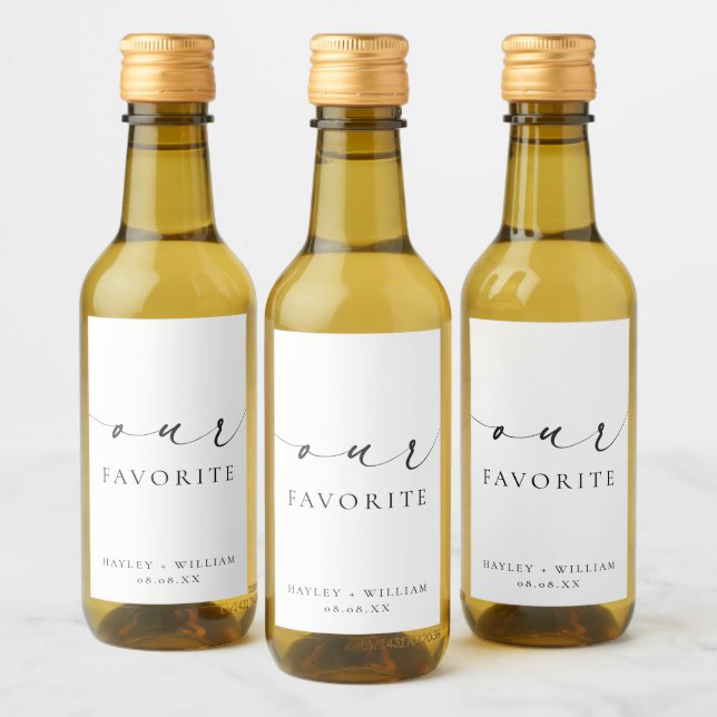 Ellesmere Our Favorite Favor Wine Label (Bottles)