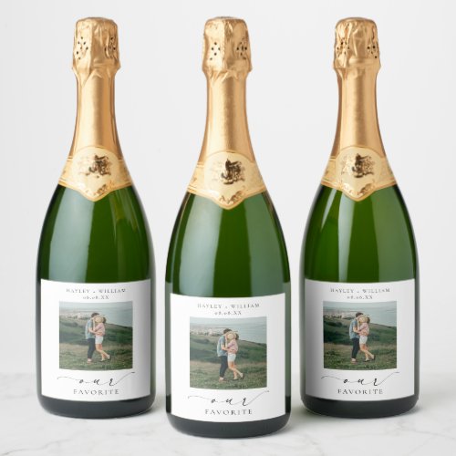 Ellesmere Our Favorite Photo Favor Sparkling Wine Label