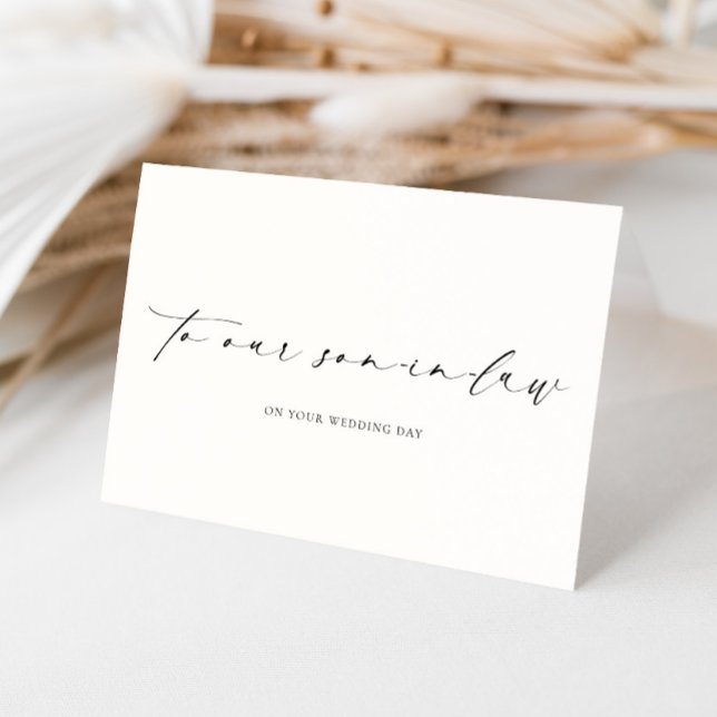 Ellesmere Our My Son-In-Law Wedding Day Card (Creator Uploaded)