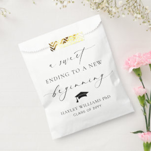 Ellesmere Sweet Ending New Beginning Graduation Favor Bag