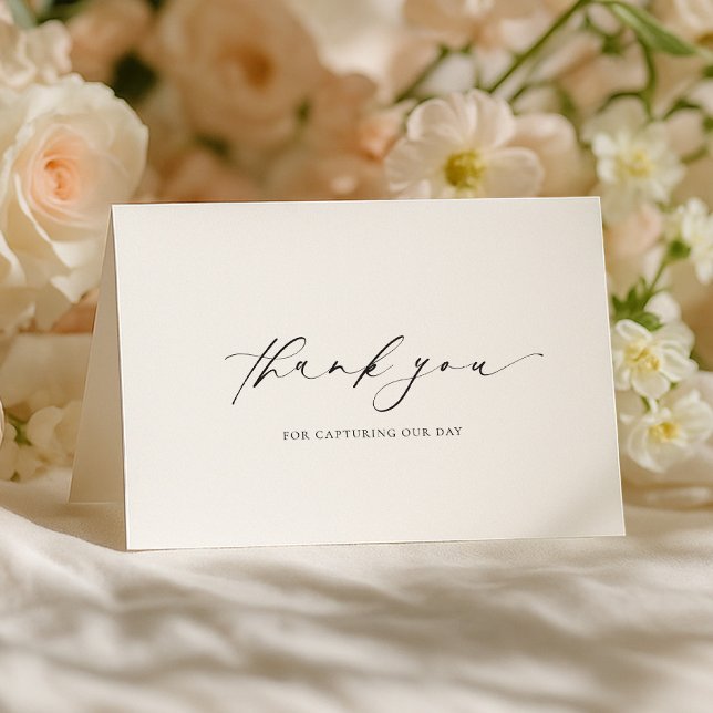 Ellesmere Thank You Photographer Wedding Day Card (Creator Uploaded)