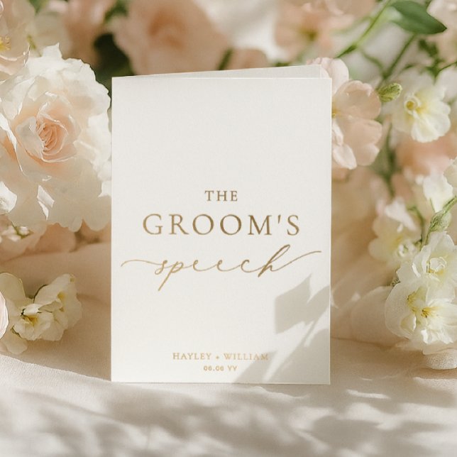 Ellesmere The Groom's Wedding Speech Foil Card (Creator Uploaded)