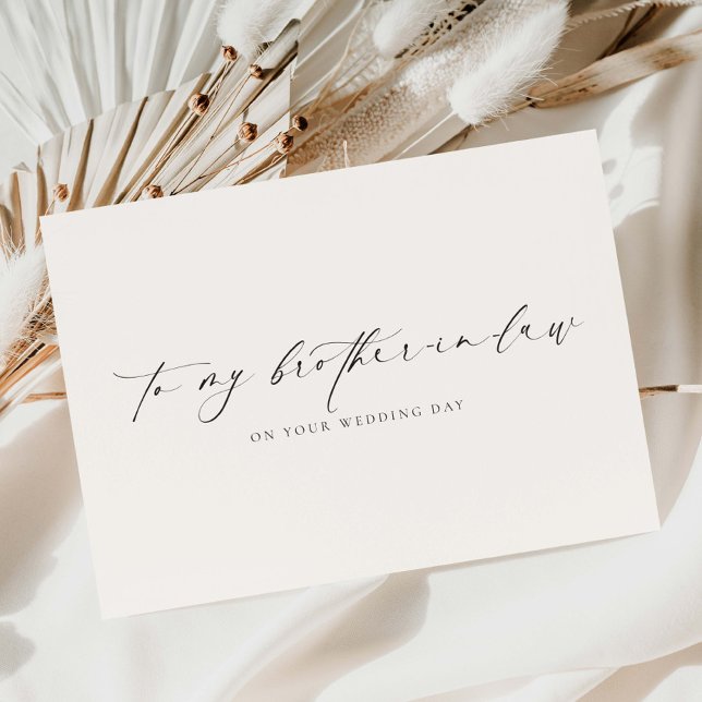 Ellesmere To My Brother-In-Law Wedding Day Card (Creator Uploaded)