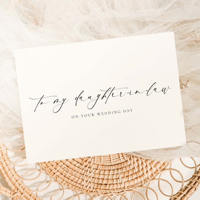 Ellesmere To My Daughter-In-Law Wedding Day Card (Creator Uploaded)