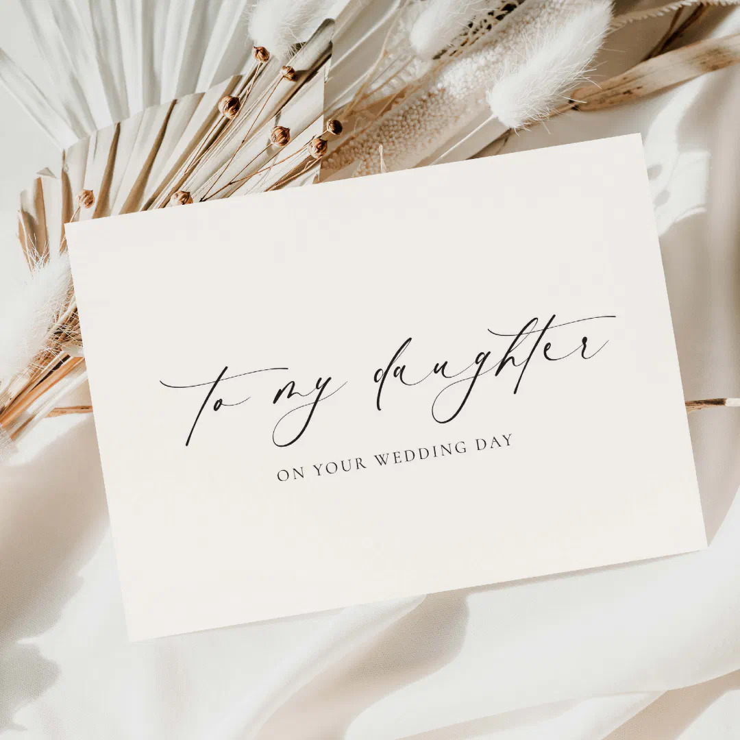 Ellesmere To My Daughter Wedding Day Card
