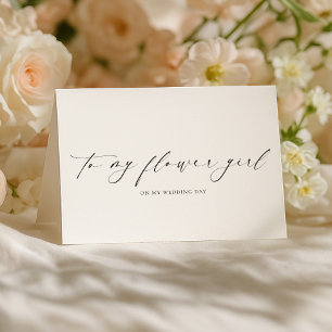 Ellesmere To My Flower Girl Wedding Day Card