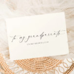 Ellesmere To My Grandparents Wedding Day Card<br><div class="desc">The Ellesmere wedding day card features a modern minimalist design on a white background for a clean and simple look. The script heading is an image that cannot be edited. All of the other text is fully editable. For more advanced customization of this design, simply select the "Customize It" button...</div>