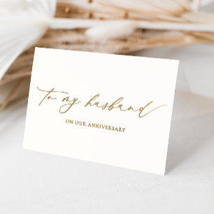 Ellesmere To My Husband On Our Anniversary Foil Card