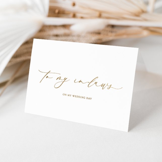 Ellesmere To My In-Laws Wedding Day Foil Card (To My In-laws Wedding Day Ellesmere)