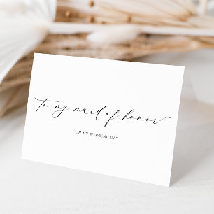 Ellesmere To My Maid Of Honor Wedding Day Card