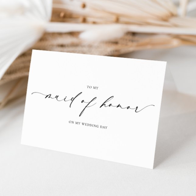 Ellesmere To My Maid Of Honor Wedding Day Card (Ellesmere To My Maid Of honor Wedding Day Card)